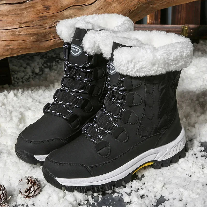 Snowie | Bottes d'Hiver Doublées de Fourrure pour Femme – Chaudes et Confortables