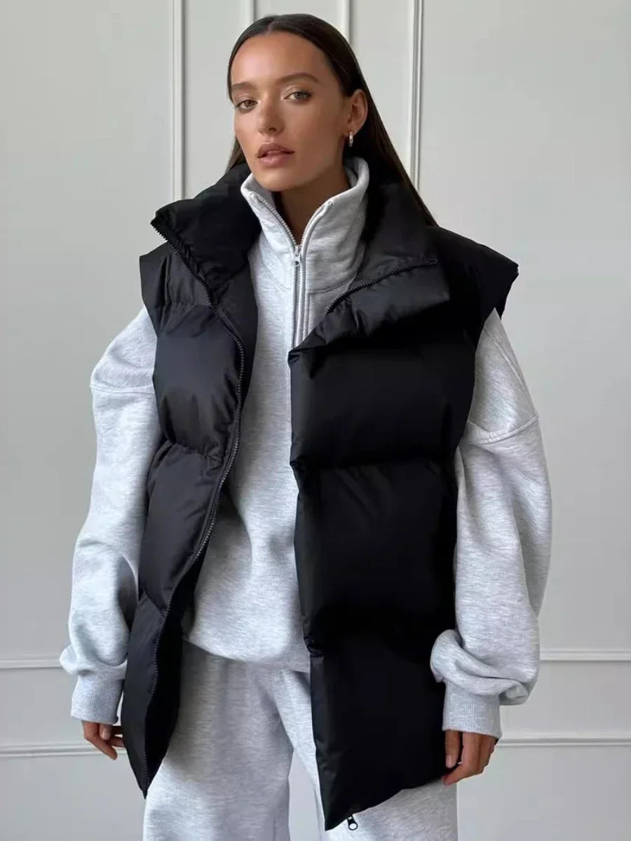 Mesla | Gilet d'Hiver Épais et Chaud pour Femme