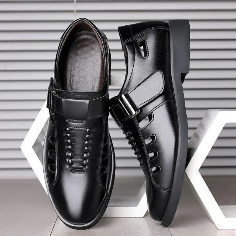 Arsène | Chaussures Élégantes à Bride Velcro Ajustable – Style Raffiné pour le Business et le Quotidien