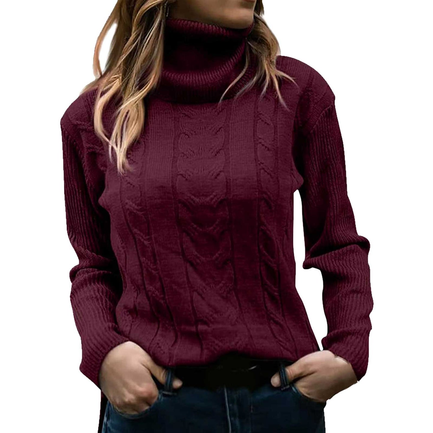 Berlina | Pull Col Roulé Tricoté pour Femme