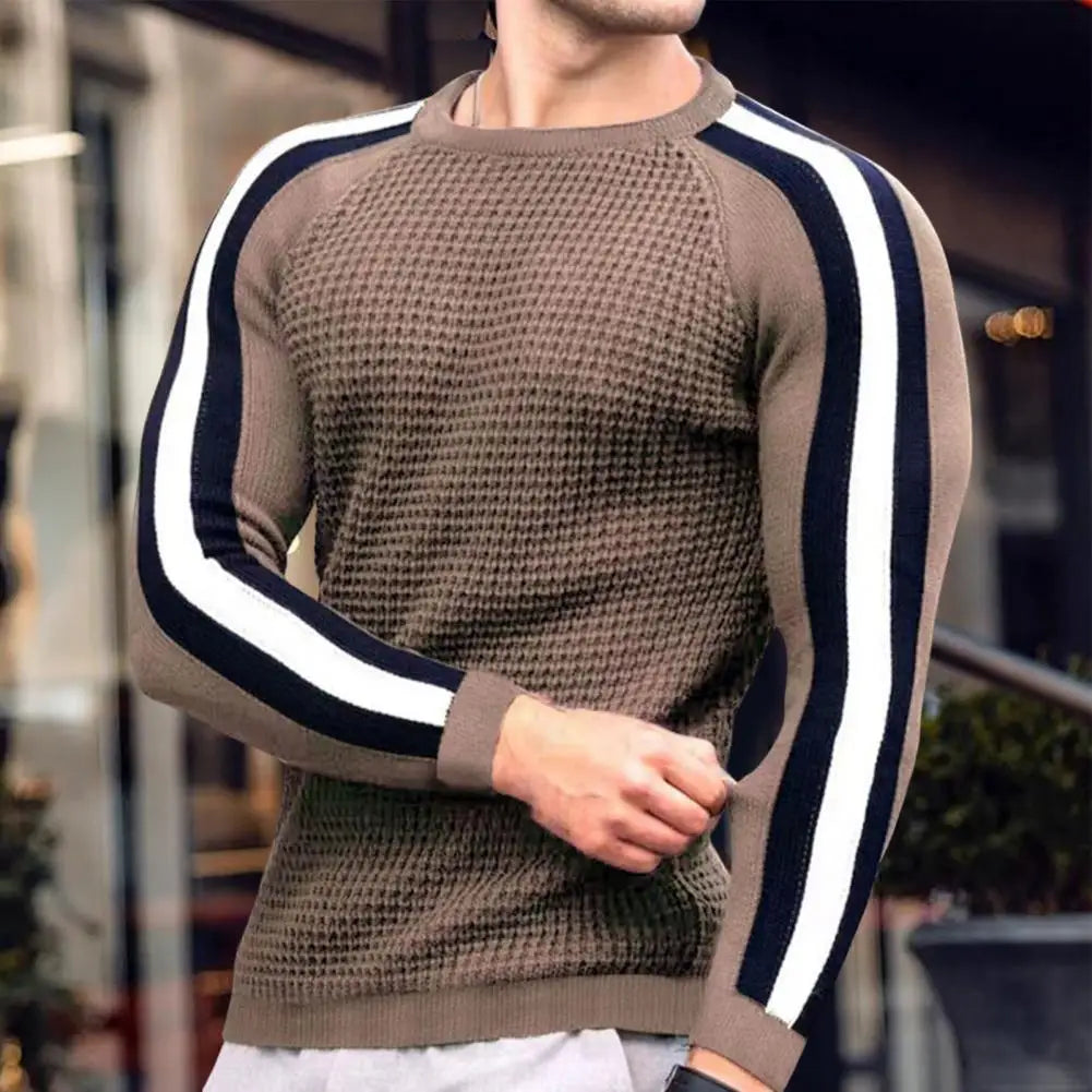 Damon | Pull homme tendance avec manches à blocs de couleurs