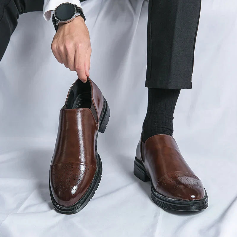 Évariste | Chaussures Homme Slip-On de Haute Qualité avec Côtés Élastiques et Semelle Robuste