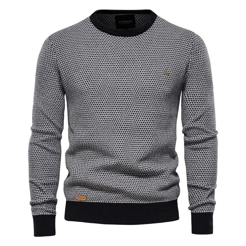 Nicklas | Pull Slim Fit en Maille Bicolore pour Homme 100% Coton