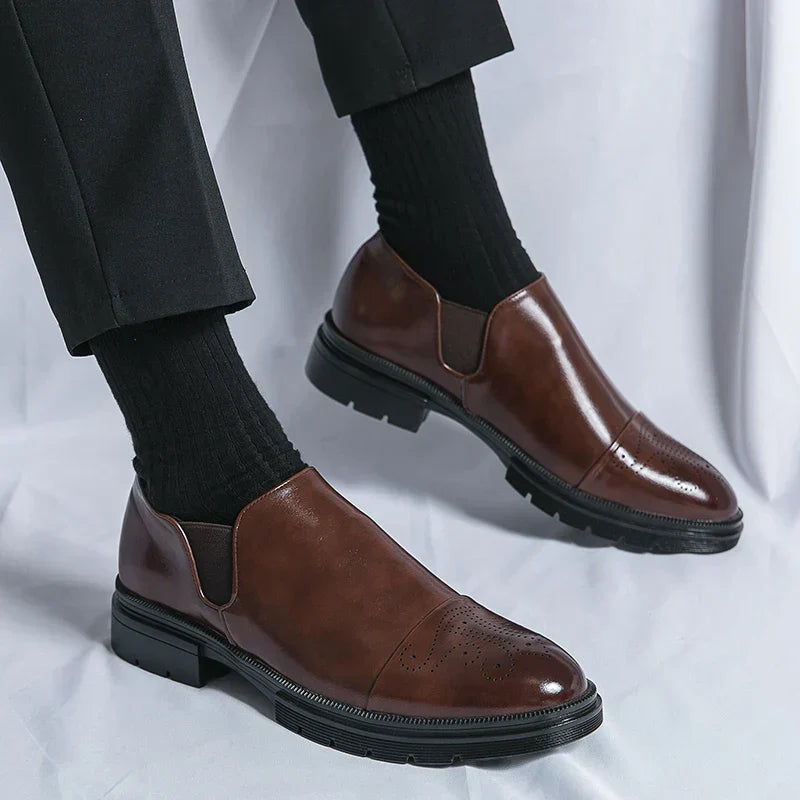 Évariste | Chaussures Homme Slip-On de Haute Qualité avec Côtés Élastiques et Semelle Robuste