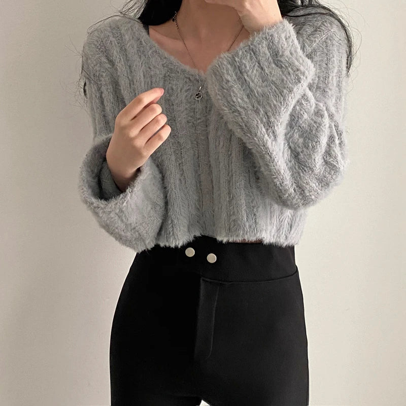 Églantine | Pull Teddy Court Ultra Doux – Chaleur et Confort Tendance