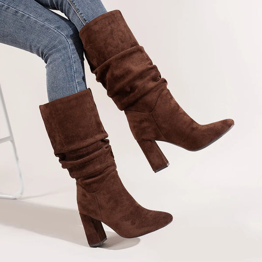 Inge | Bottes Femme à Talon Haut et Bout Pointu – Élégance Raffinée pour Toutes Occasions