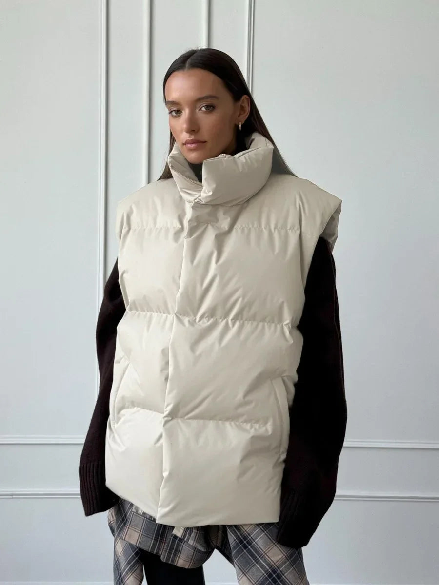 Mesla | Gilet d'Hiver Épais et Chaud pour Femme