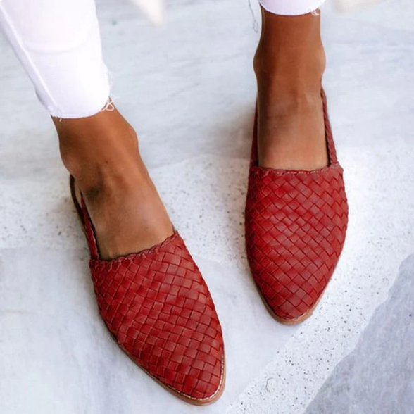 Belmodo | Mules Espadrilles Plates à Bout Pointu pour Femmes - Confort et Style