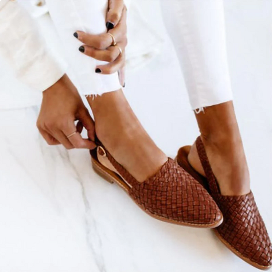 Belmodo | Mules Espadrilles Plates à Bout Pointu pour Femmes - Confort et Style