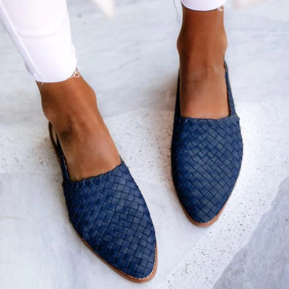 Belmodo | Mules Espadrilles Plates à Bout Pointu pour Femmes - Confort et Style