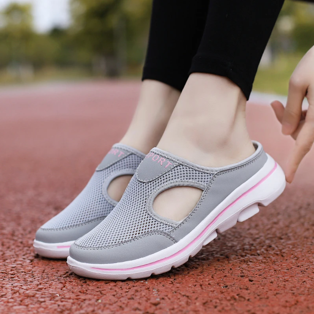 Cléorine | Mules Sneakers Respirantes à Semelle Plateforme pour un Confort Optimal