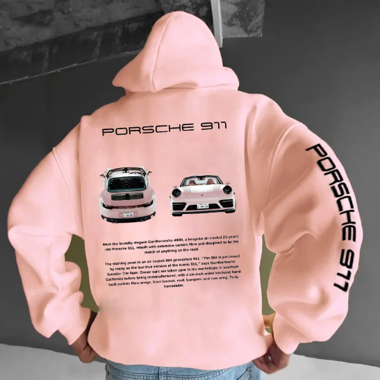 Armel | Hoodie Oversize Classique Unisexe avec Imprimé Porsche 911 GT3RS – Confort et Style