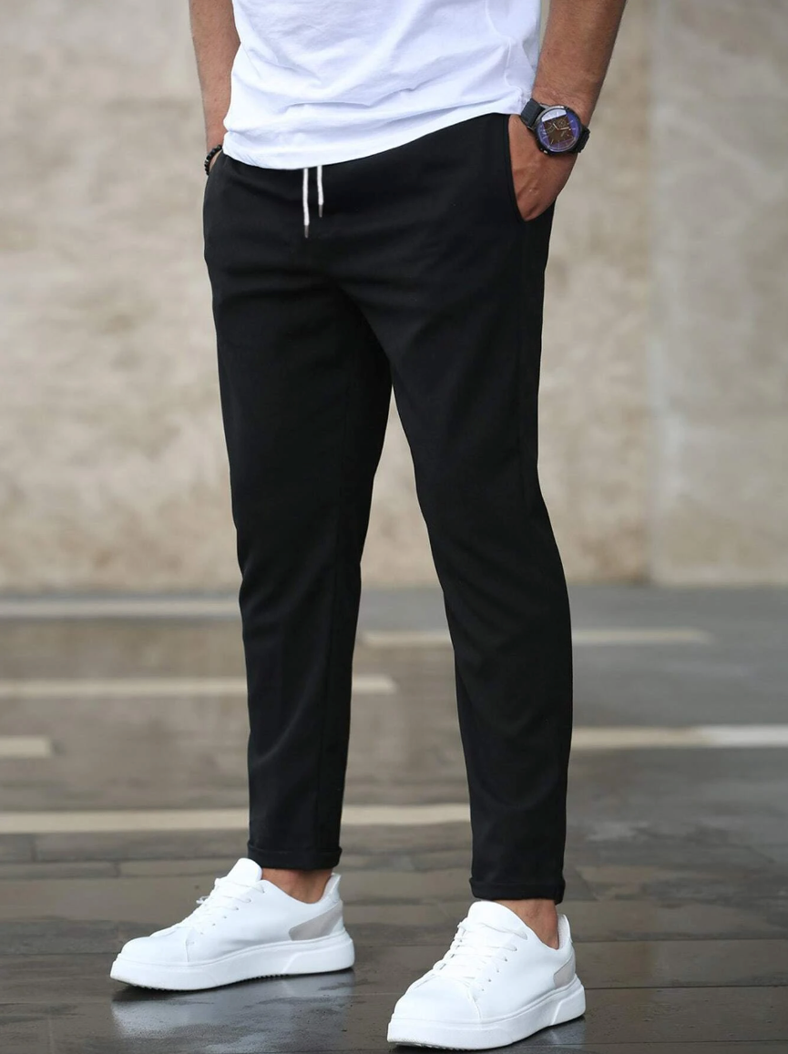 Étienne | Pantalon Slim Fit Homme Stretch Premium avec Taille à Cordon