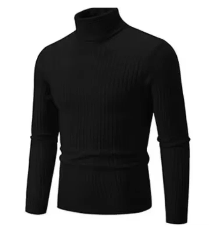 Calixte | Pull en Tricot à Col Montant Texturé pour Homme, Confort et Élégance