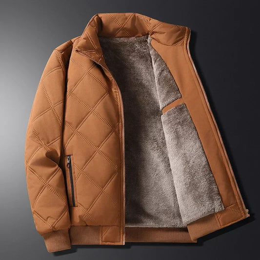 Bérenger | Veste Zippée Homme en Fleece Doublée, Couleur Unie et Style Moderne