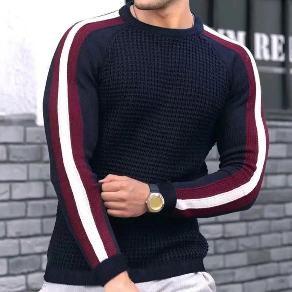 Damon | Pull homme tendance avec manches à blocs de couleurs