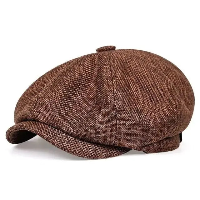 Davide | Casquette Newsboy Vintage pour Homme en 100% Coton & Style Rétro