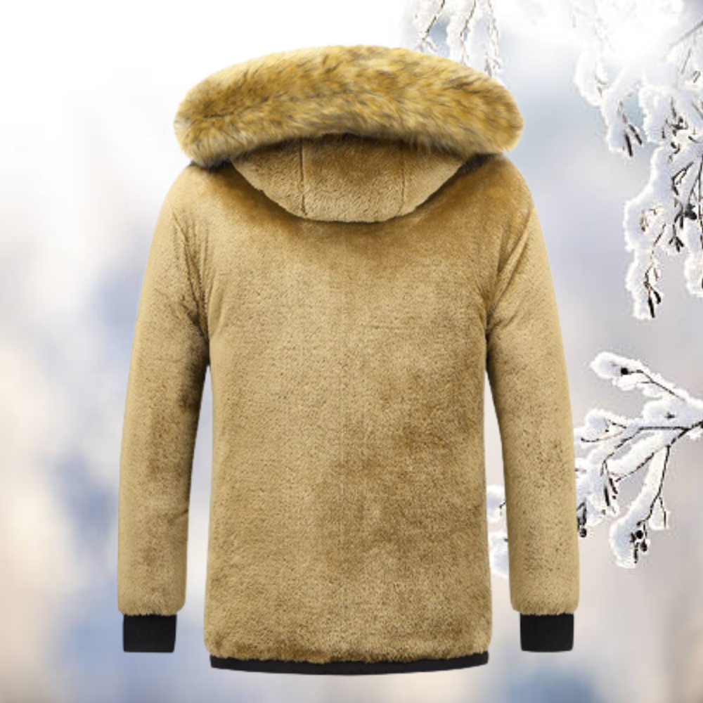 Armando | Parka Coupe-Vent avec Capuche en Fausse Fourrure pour Rester au Chaud & Stylé