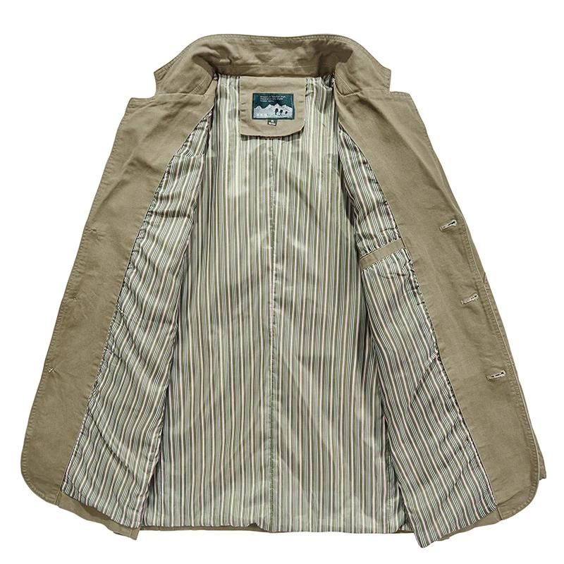 Gabriel | Manteau Imperméable Homme avec Col Revers & Poches Multiples en 100% Coton