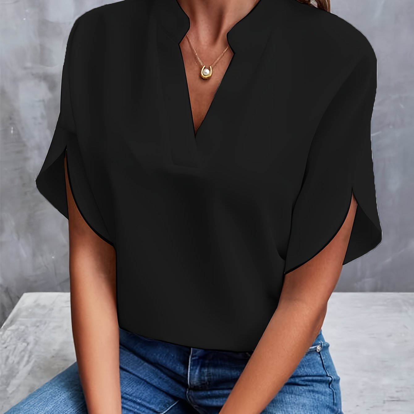 Igrielle | Blouse Élégante en Chiffon à Col V pour Femme