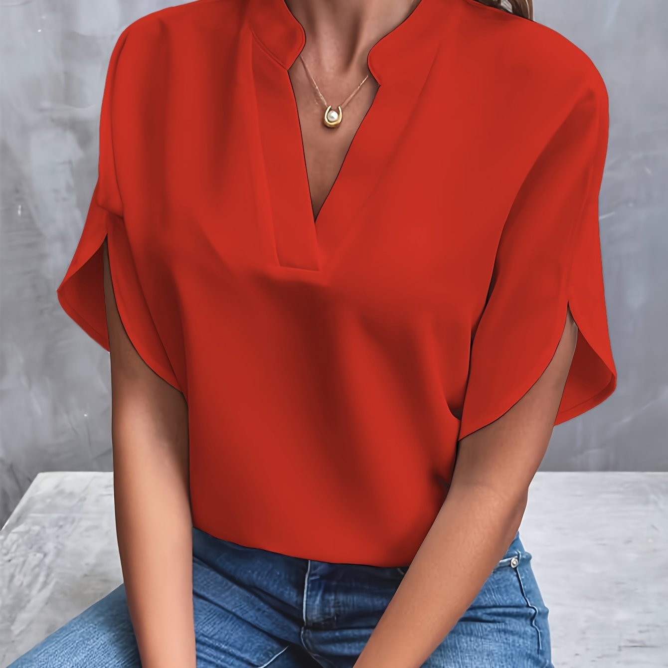 Igrielle | Blouse Élégante en Chiffon à Col V pour Femme