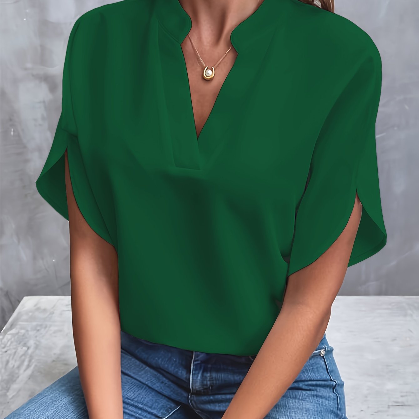 Igrielle | Blouse Élégante en Chiffon à Col V pour Femme