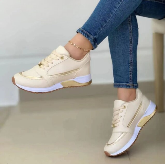 Orelle | Sneakers Premium à Lacets et Semelle Épaisse pour Femmes