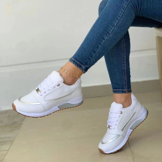 Orelle | Sneakers Premium à Lacets et Semelle Épaisse pour Femmes