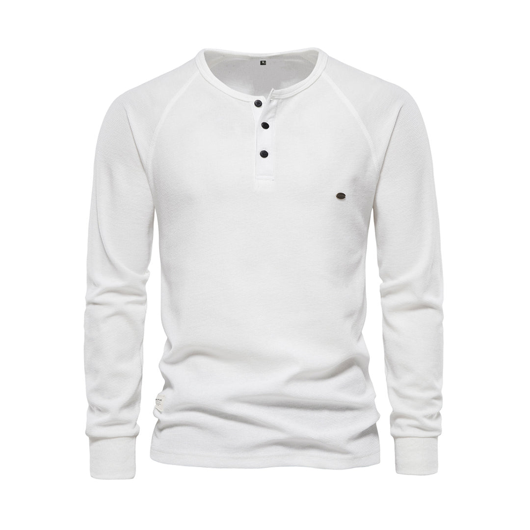 Magnus | Sweatshirt Homme – Col Boutonné & Confort Classique