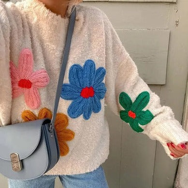 Bluminga | Pull décoratif à fleurs – Élégance et style floral