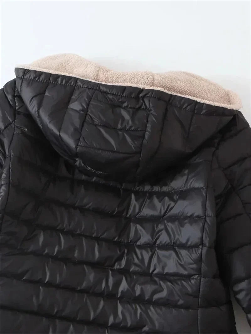 Wera | Veste d'Hiver Matelassée à Capuche en Fleece