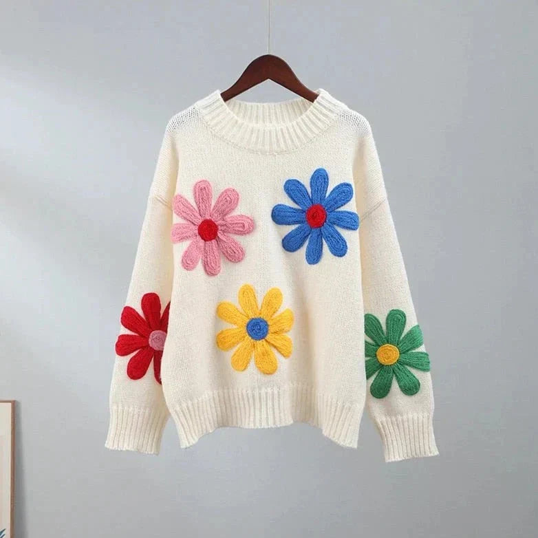 Bluminga | Pull décoratif à fleurs – Élégance et style floral