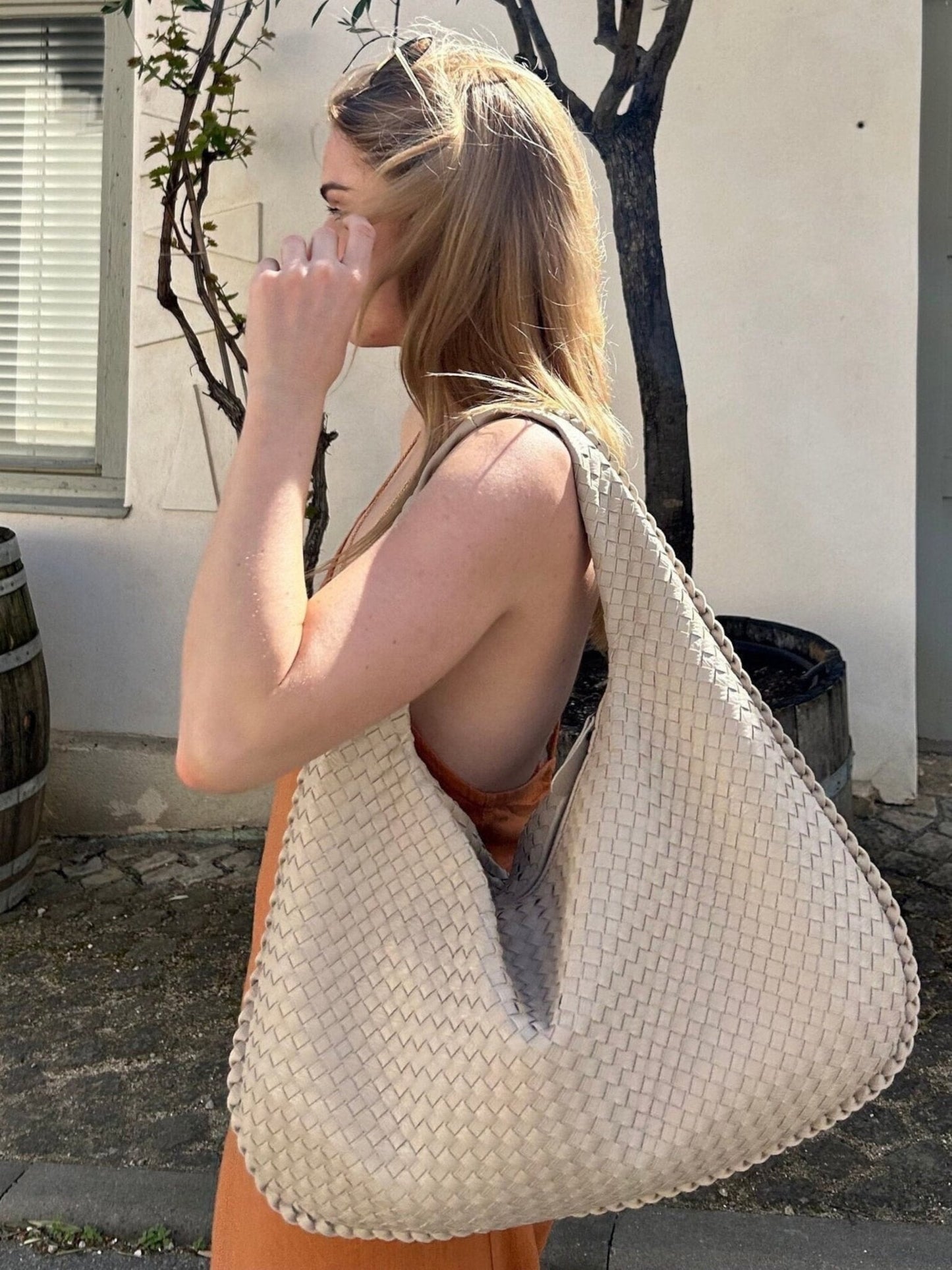 Quinette | Grand Sac Fourre-Tout Tissé de Haute Qualité pour Femme