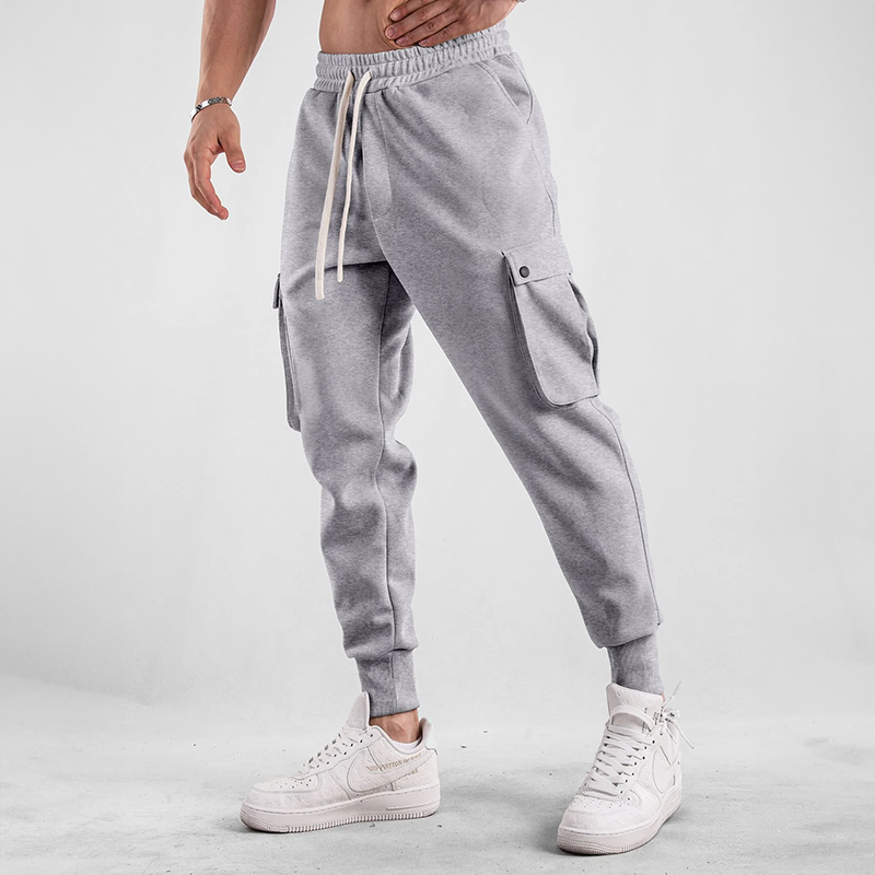 Matteo | Pantalon de Jogging Garni avec Cordon de Serrage et Grandes Poches Latérales pour Homme