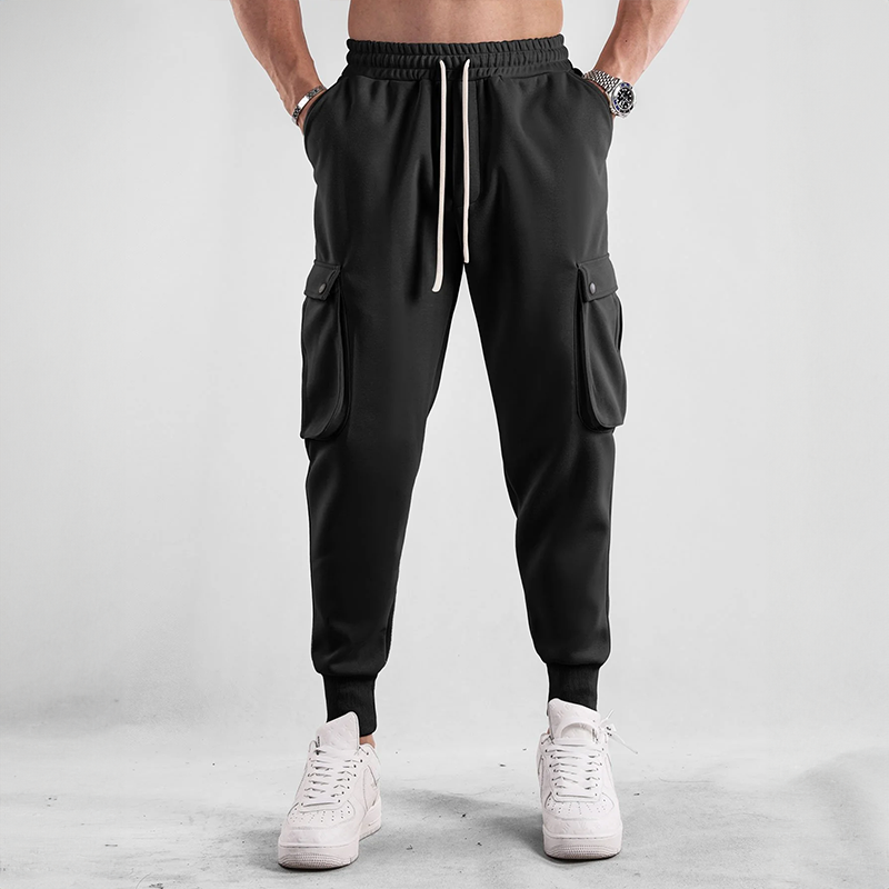 Matteo | Pantalon de Jogging Garni avec Cordon de Serrage et Grandes Poches Latérales pour Homme