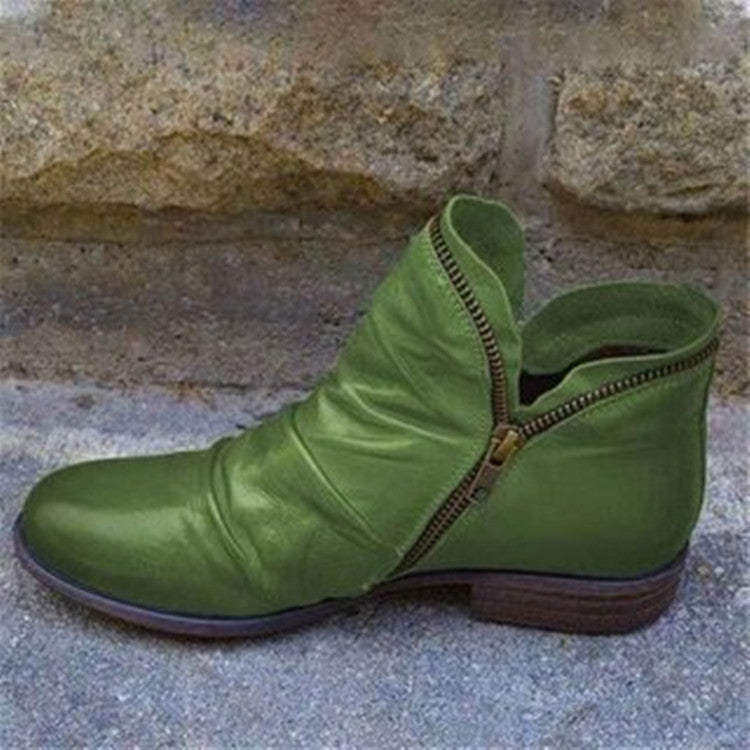 Pheleo | Bottines en Cuir à Fermeture Éclair pour Hommes