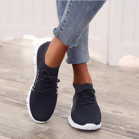 Nicoline | Sneakers en Maille Respirante et Légères à Lacets pour Femmes