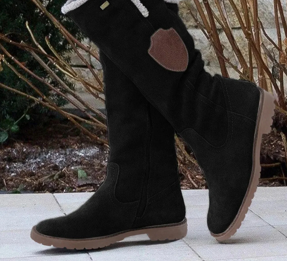 Thérèse | Bottes d'Hiver Mi-Mollet Doublées Polaire pour Femme - Chaudes, Confortables et Élégantes