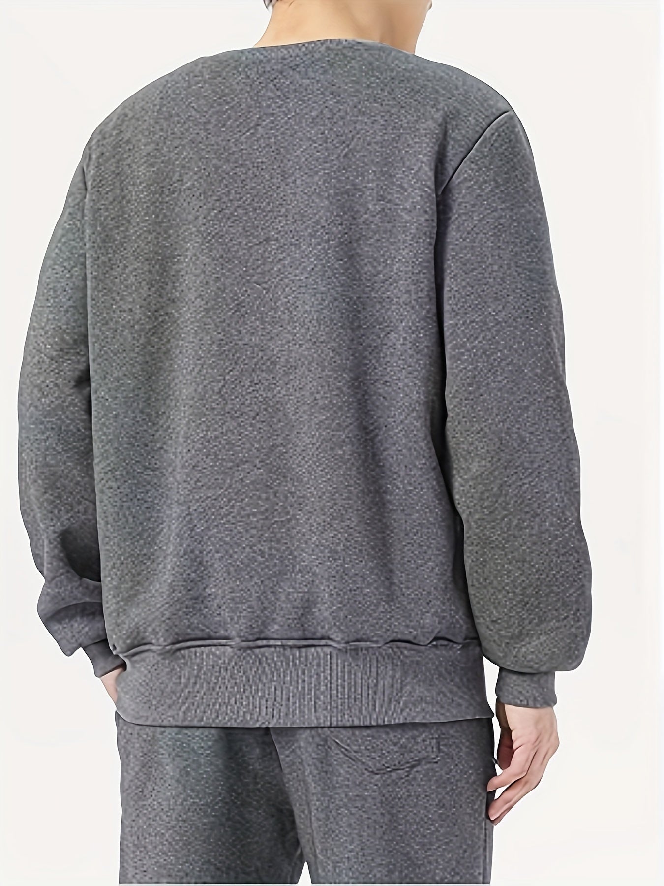 Stéphano | Sweatshirt en Fleece à Col Rond pour Homme, Confortable et Pratique pour Tous les Jours