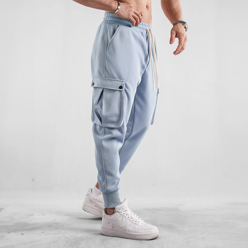 Matteo | Pantalon de Jogging Garni avec Cordon de Serrage et Grandes Poches Latérales pour Homme