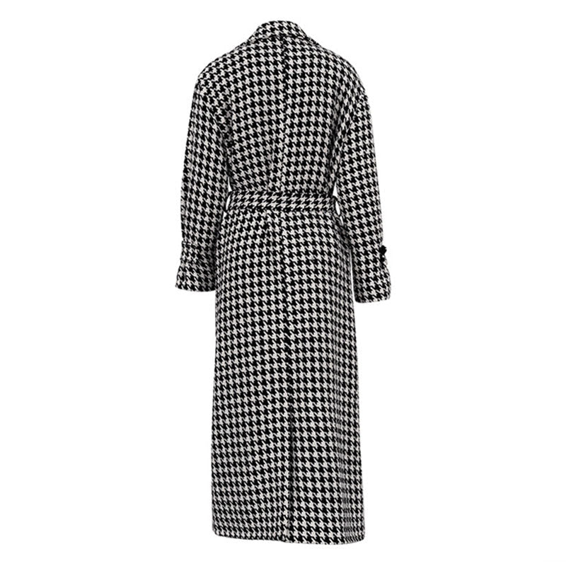 Beluga | Trench Coat Femme à Motif Glencheck Élégant