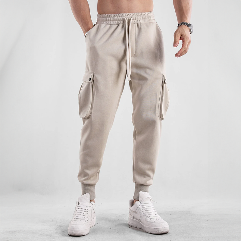 Matteo | Pantalon de Jogging Garni avec Cordon de Serrage et Grandes Poches Latérales pour Homme