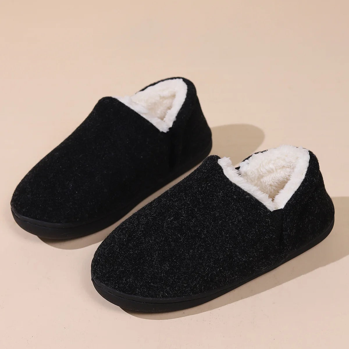 Emily | Chaussures plates en peluche – Confort et chaleur pour la maison