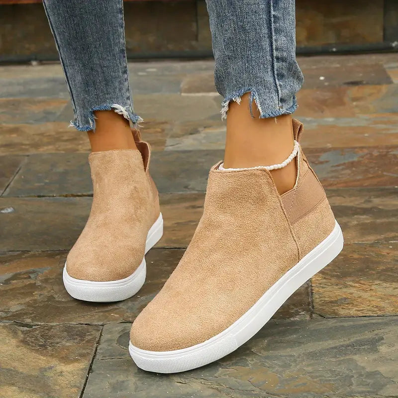 Caïsse | Bottines Casual Slip-On en Khaki