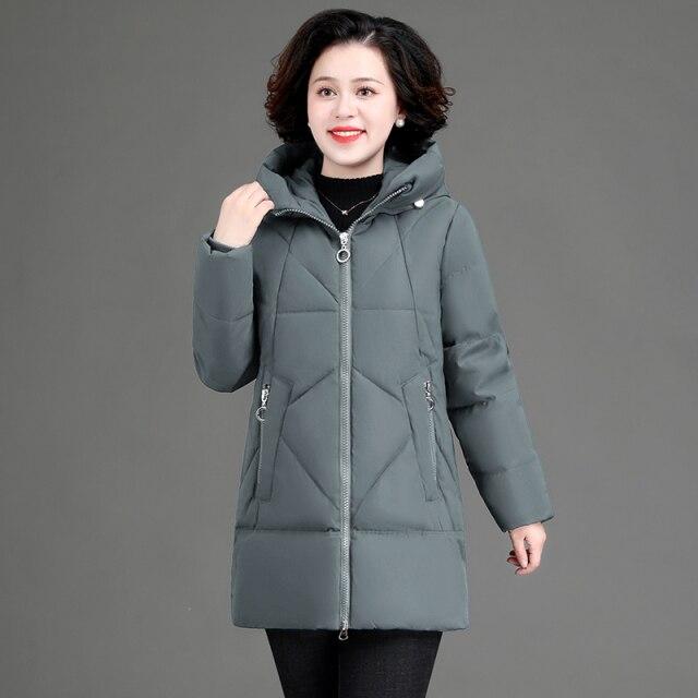 Roseline | Manteau d'Hiver Femme Matelassé à Capuche et Fermeture Éclai