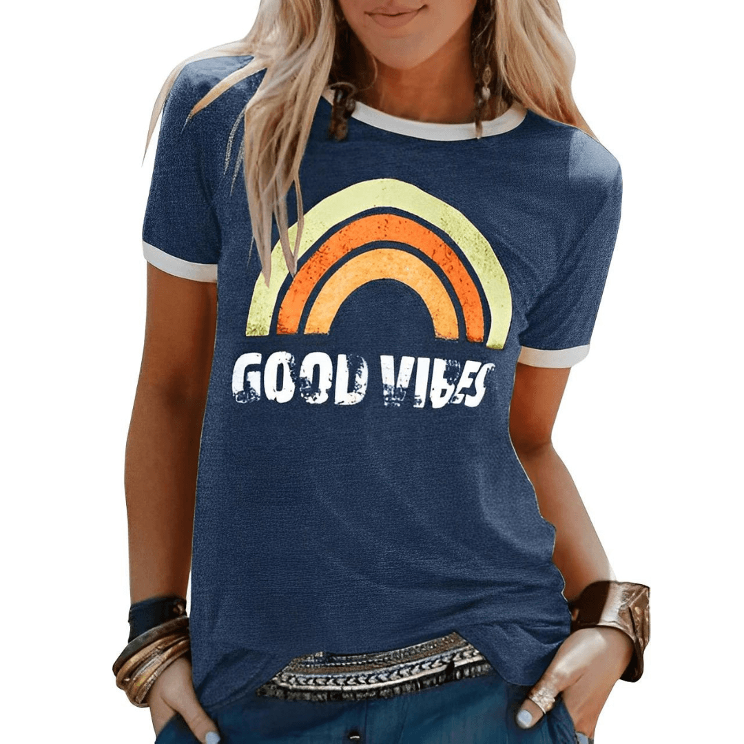 Goody | T-shirt Good Vibes - Diffusez la Positivité avec Style