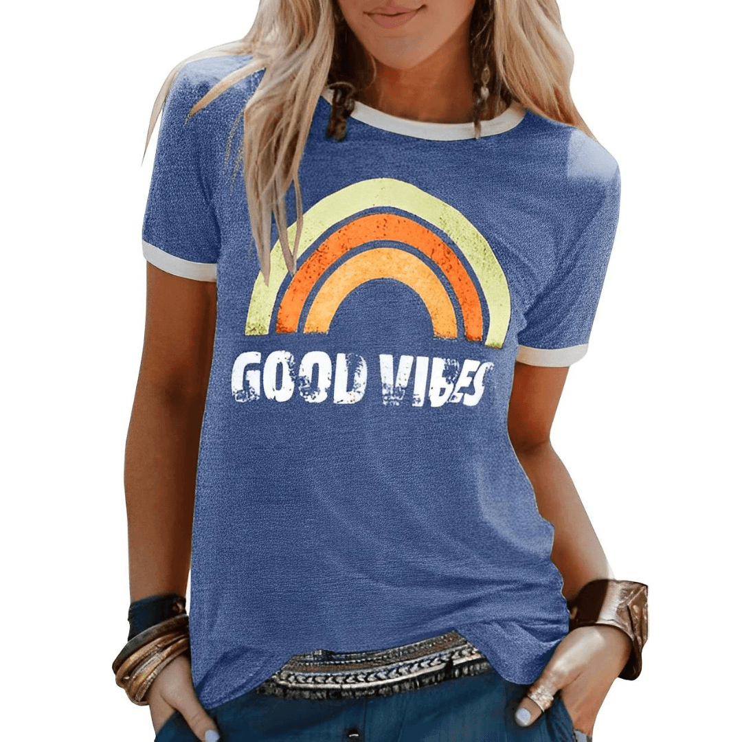 Goody | T-shirt Good Vibes - Diffusez la Positivité avec Style