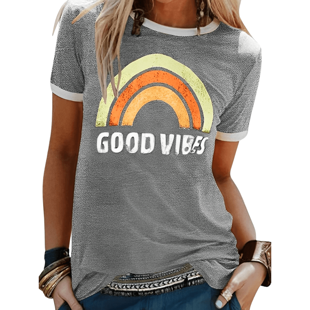 Goody | T-shirt Good Vibes - Diffusez la Positivité avec Style