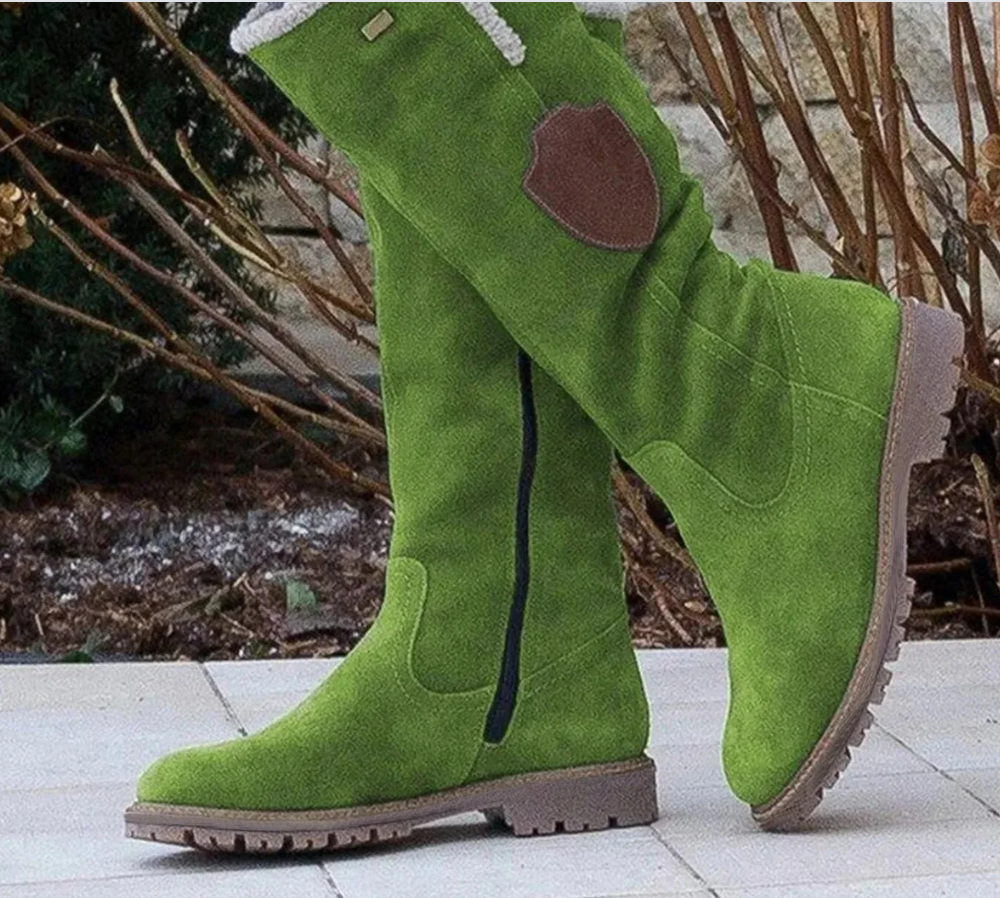 Thérèse | Bottes d'Hiver Mi-Mollet Doublées Polaire pour Femme - Chaudes, Confortables et Élégantes