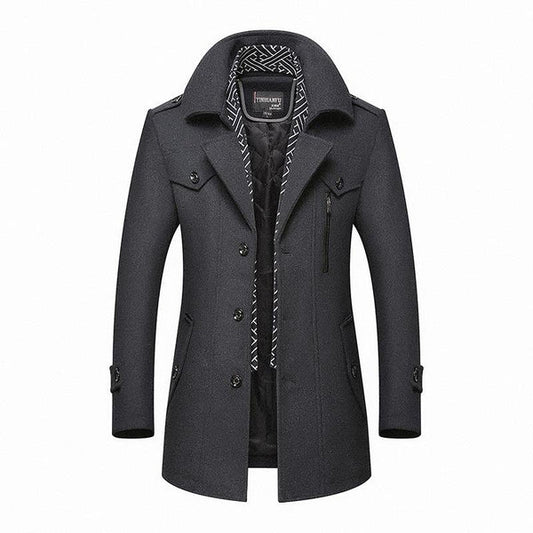 Hartmann | Manteau Classique Élégant pour Homme en Laine Vierge